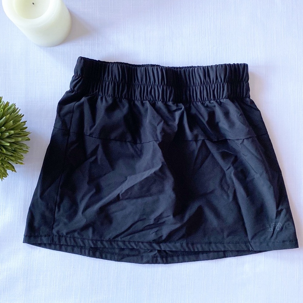 Active Pull On Black Skort